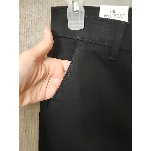 Gloria Vanderbilt Flare Jeans Womens 12 Black Trouser Leg Stretch NEW - Picture 4 of 10